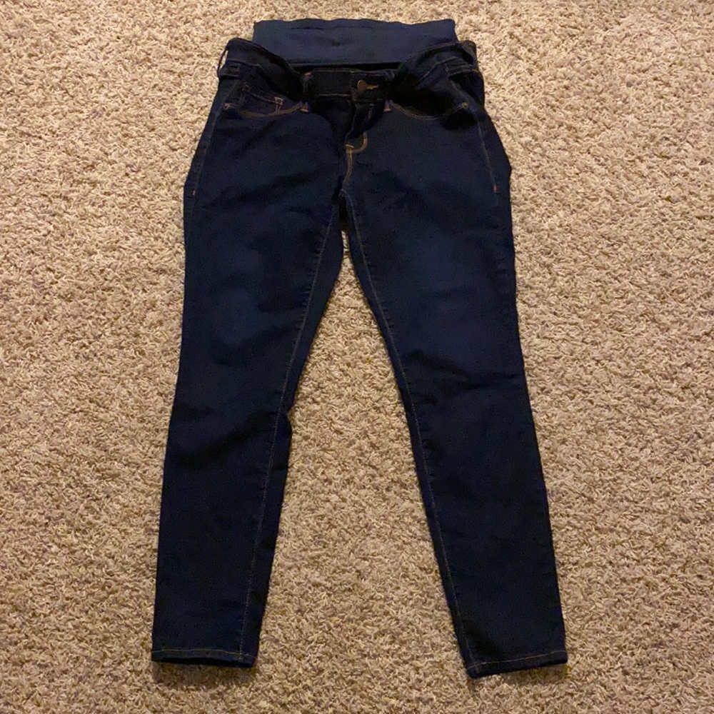 GUC Old Navy Maternity Rockstar Jeans Sz 8 Short